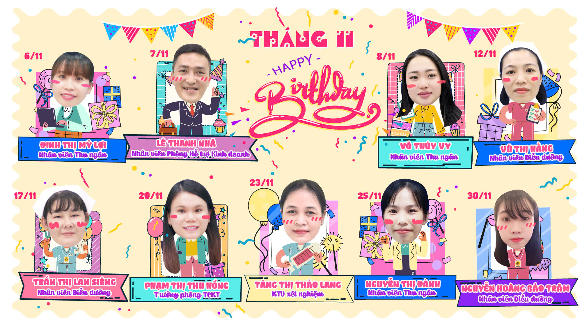 CHÚC MỪNG SINH NHẬT CBNV THÁNG 11/2025
