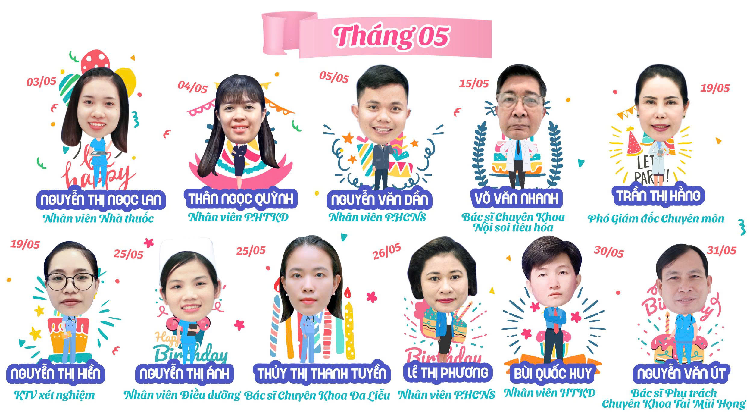 CHÚC MỪNG SINH NHẬT CBNV THÁNG 05/2026