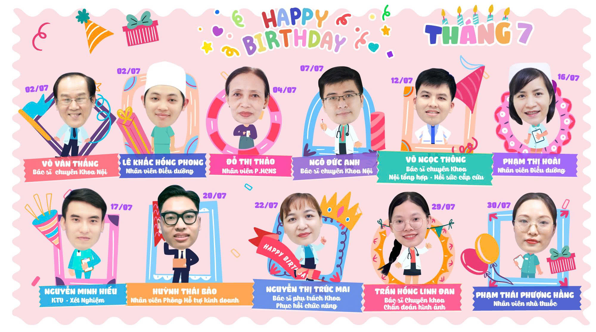 HAPPY BIRTHDAY TO OUR JULY STAFF MEMBERS! 
