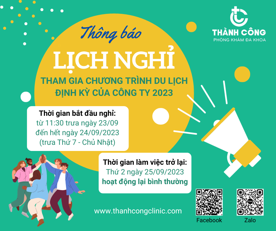 Lịch nghỉ chương trình du lịch định kỳ của Công ty năm 2023