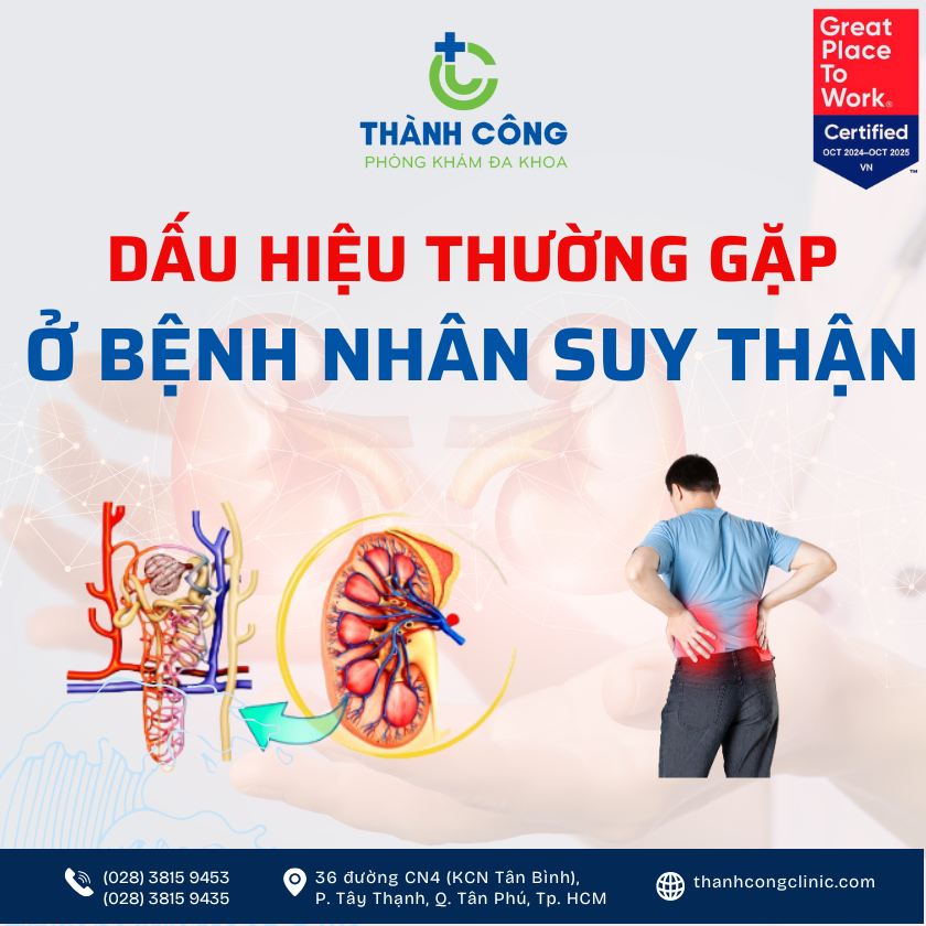 Phát Hiện Sớm Dấu Hiệu Suy Thận – Bảo Vệ Sức Khỏe Thận Ngay Từ Hôm Nay
